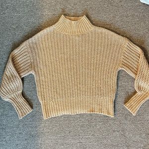 Oversized Turtleneck Knit Sweater
